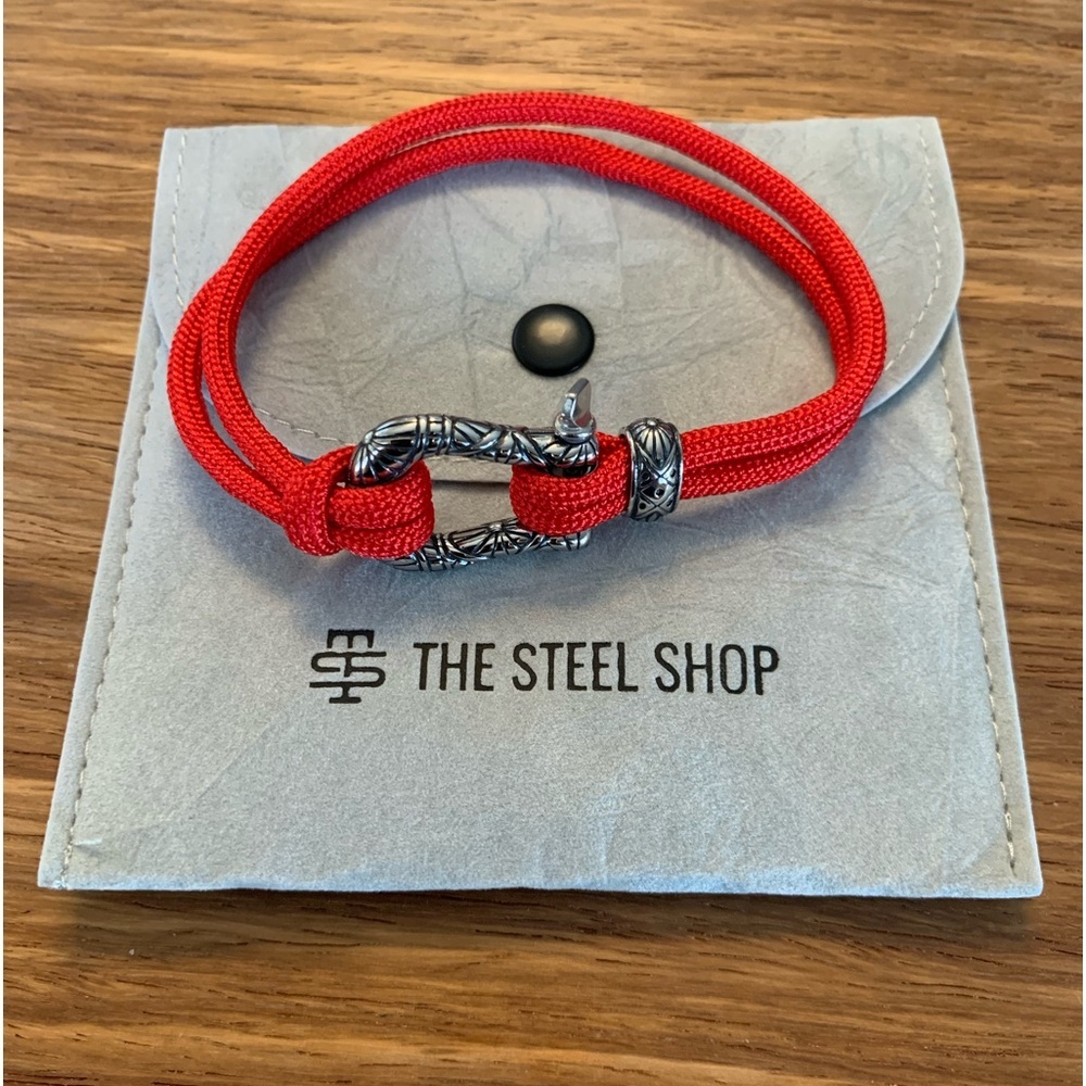 Men’s Ship Rope U Clasp Bracelet 7”